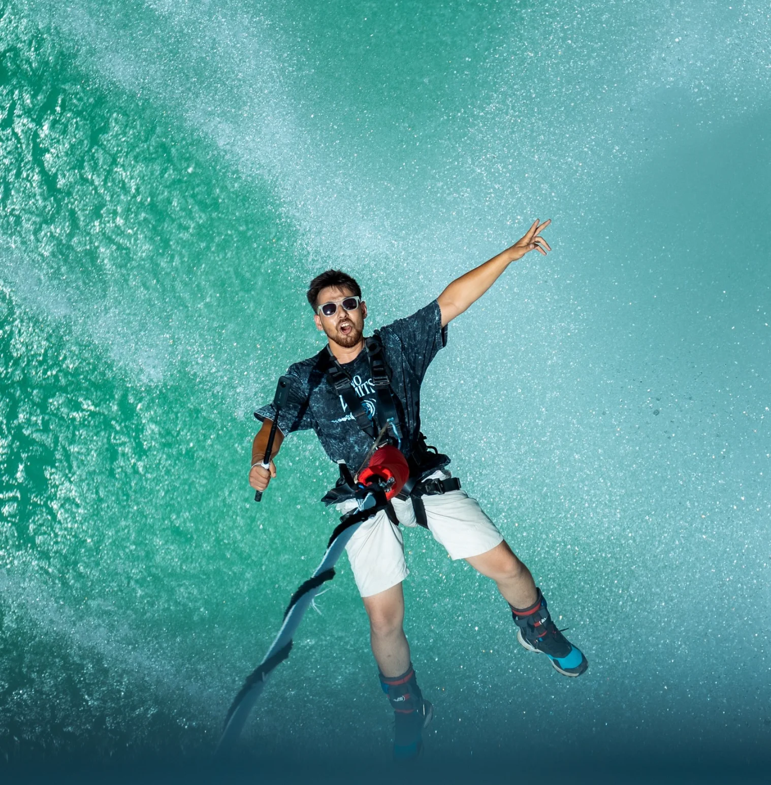 109m Shower Bungee Jumping in Rishikesh