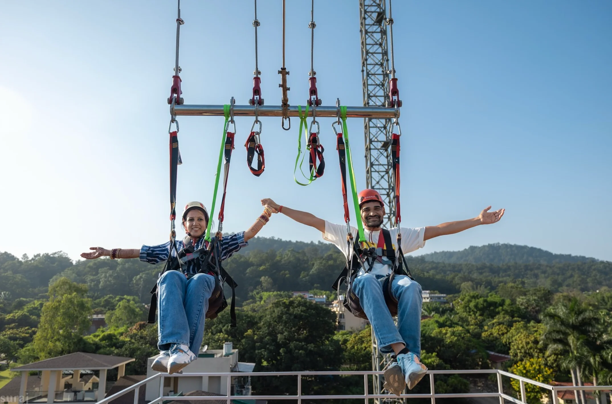 127m Giant Swing in Jim Corbett