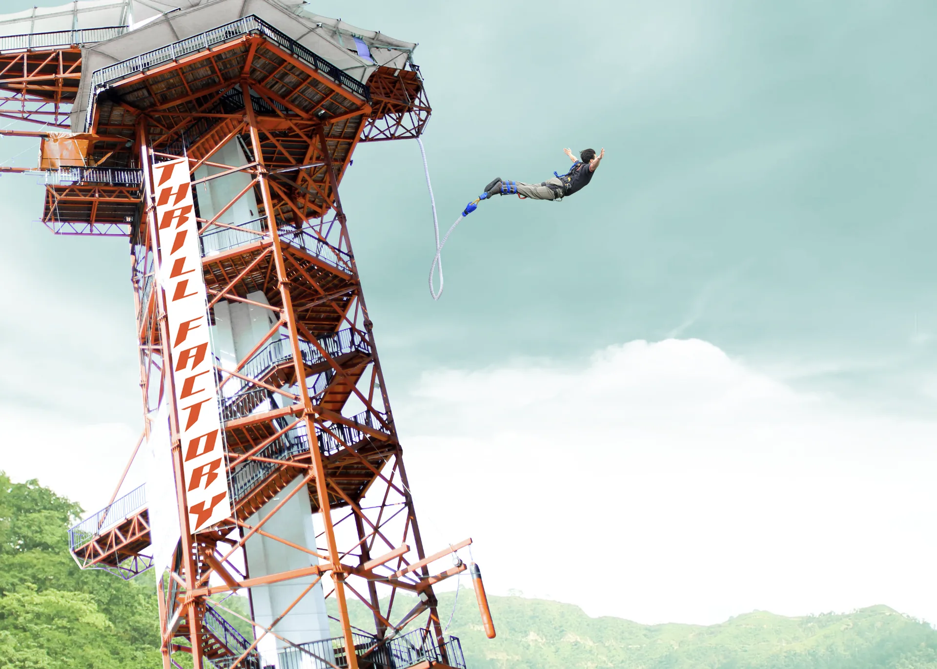 55m Tower Bungee Jumping in Rishikesh