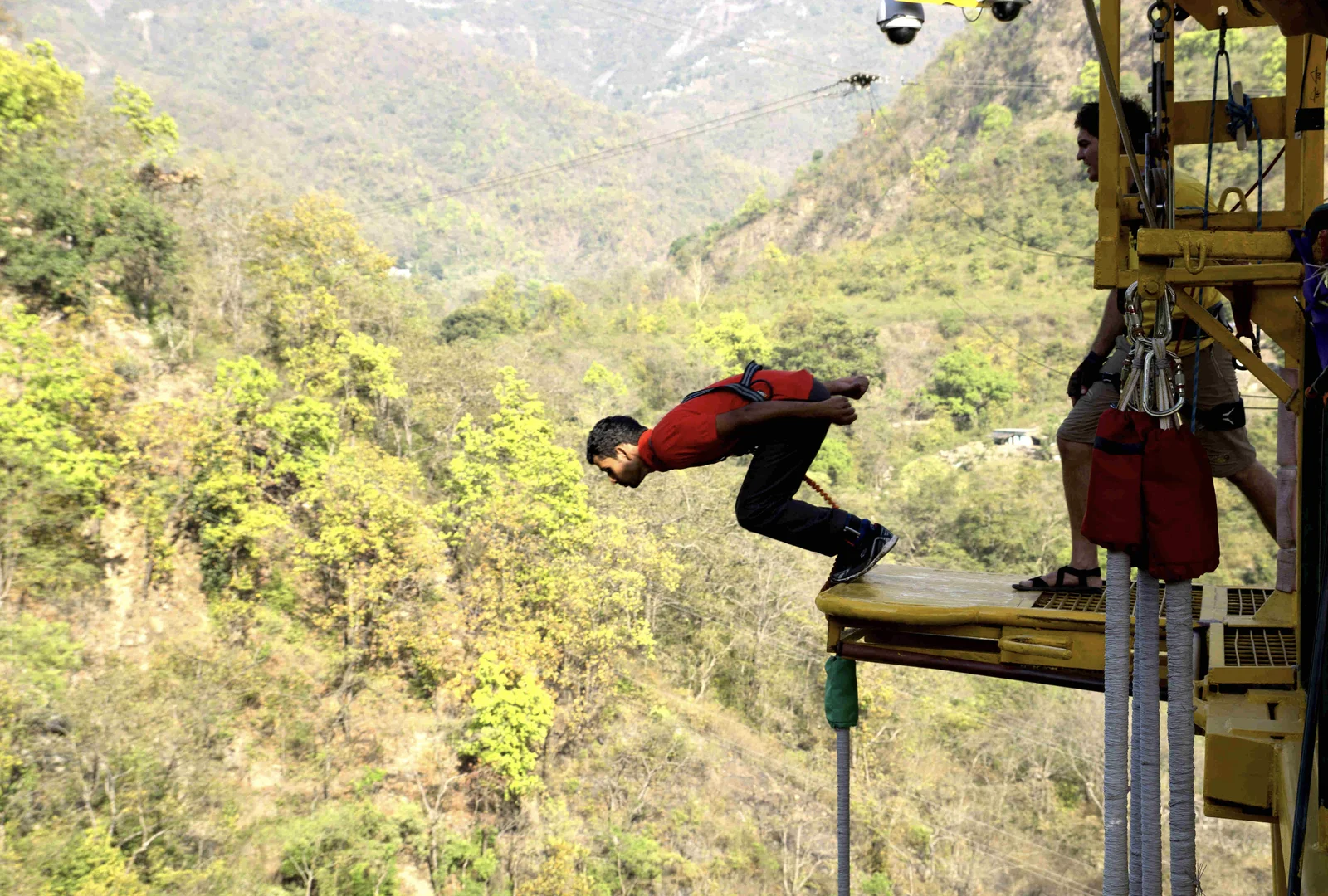 The Leap: Taking the 83m Plunge into Forest-Covered Gorge
