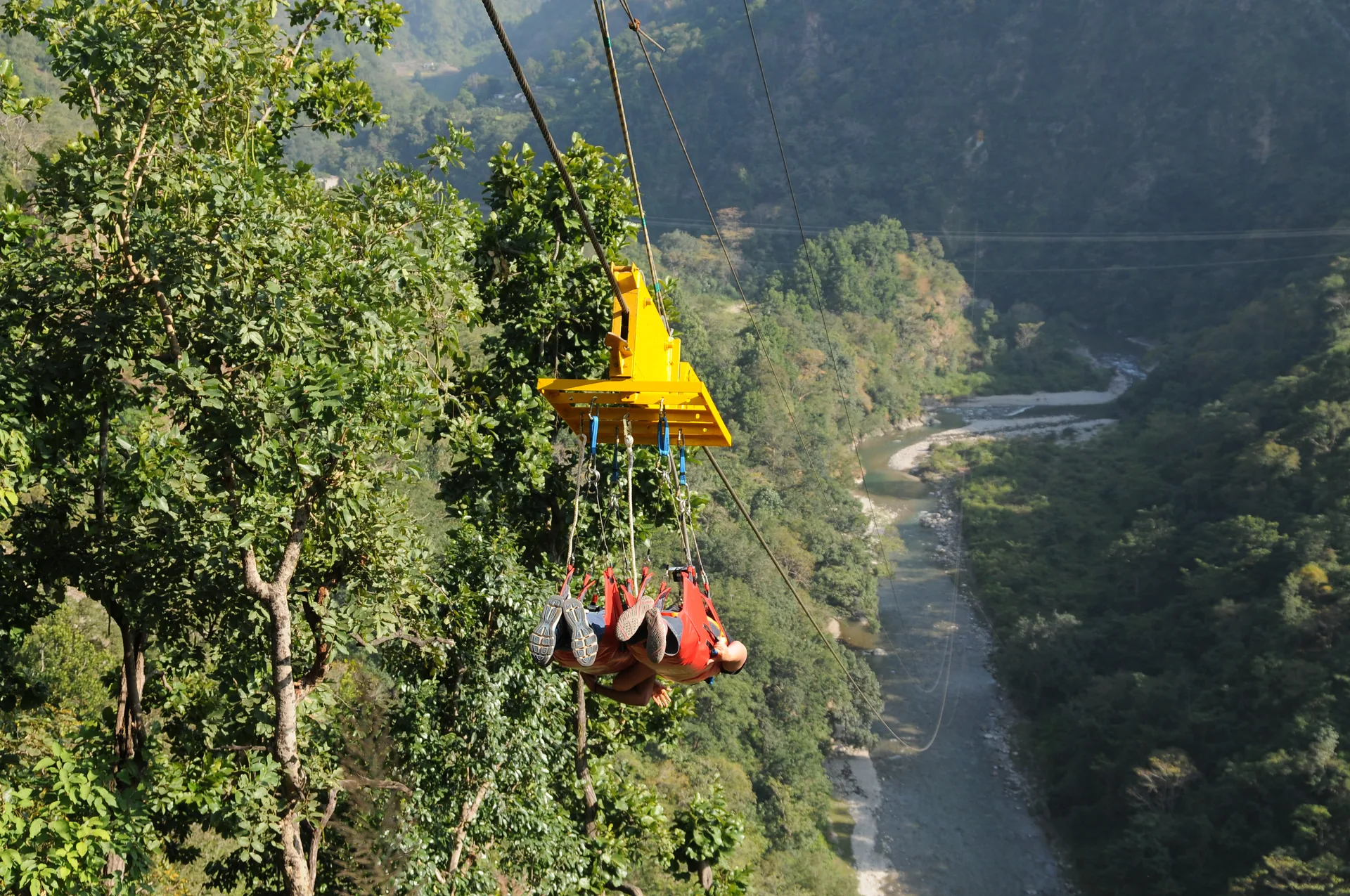 1 Km Flying Fox in Rishikesh