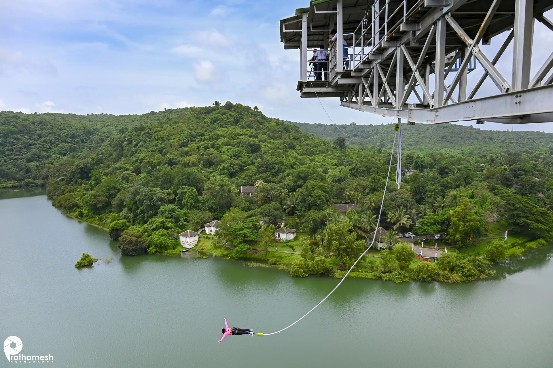 63m Crane Bungee Jumping in Goa
