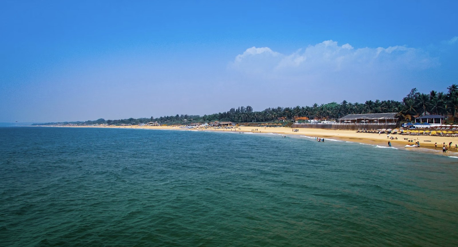 Pristine golden sands and crystal clear coastal waters of North Goa